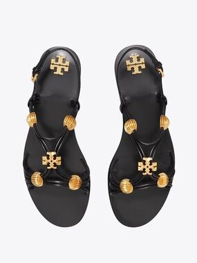 NEW Tory Burch Capri Multi Strap Sandals Black - Sz.9
